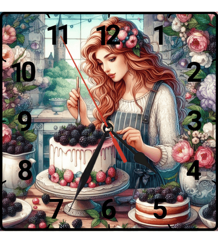 Pasta vintage baskı metal hediyelim dekoratif kaliteli duvar saati