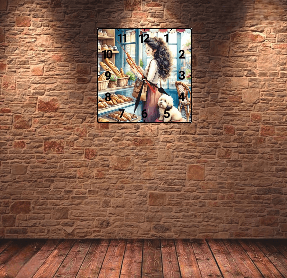 vintage baskı metal hediyelim dekoratif kaliteli duvar saati