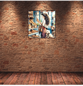 vintage baskı metal hediyelim dekoratif kaliteli duvar saati