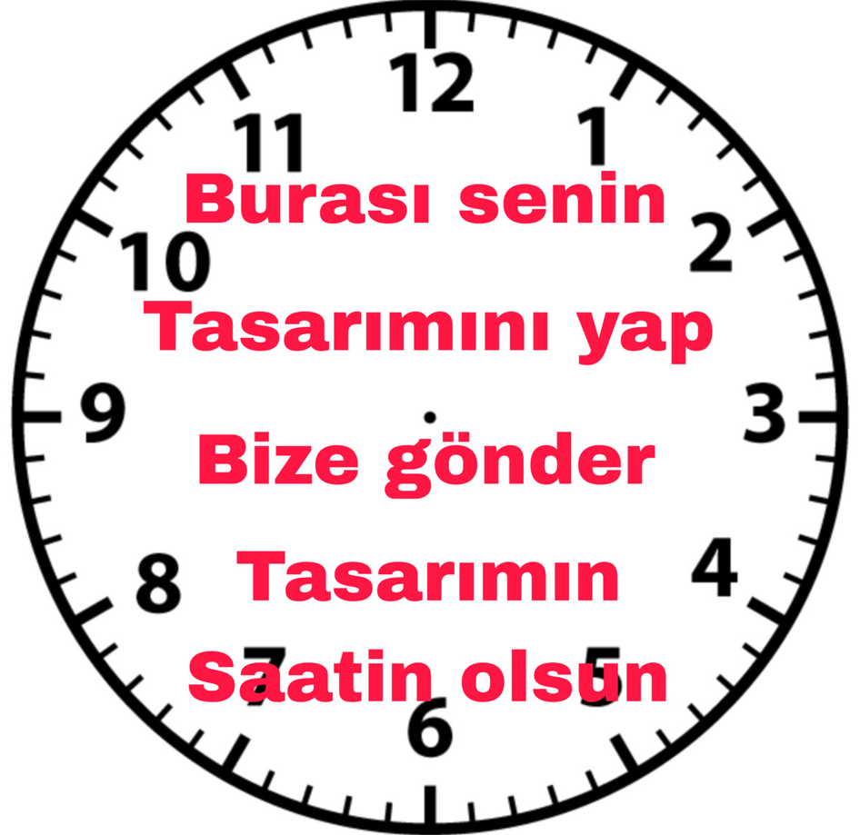 Kendin tasarla kişiselleştirilebilir baskı metal duvar saati hediyelik ev dekorasyon