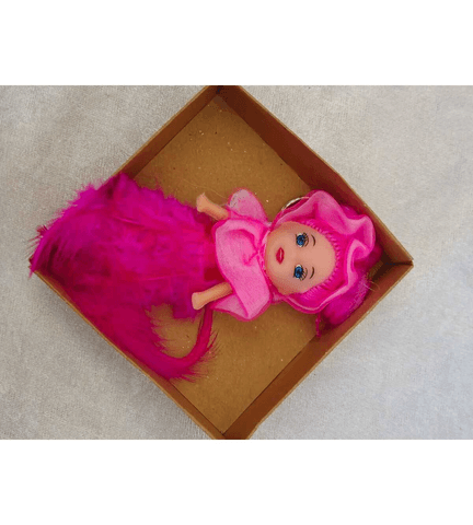 silikon fuşya tüğlü bebek lüks anahtarlık çanta aksesuar