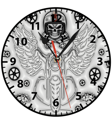 Motor tutkunlarına özel baskı metal duvar saati hediyelik ev dekorasyon