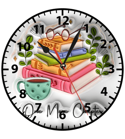 Kitap Kitaplar baskı metal duvar saati hediyelik ev dekorasyon