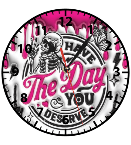 Have the day you baskı metal duvar saati hediyelik ev dekorasyon