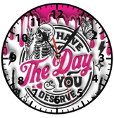 Have the day you baskı metal duvar saati hediyelik ev dekorasyon