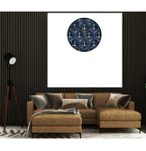 Denizci çapa baskı metal duvar saati hediyelik ev dekorasyon