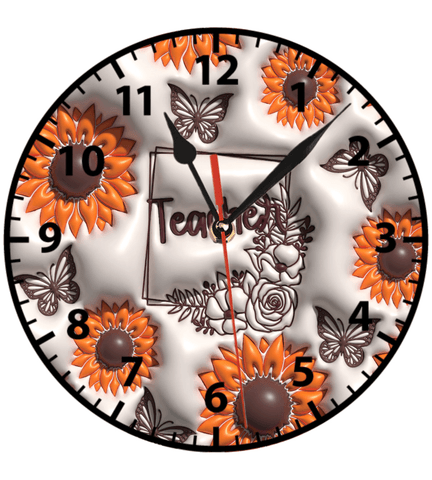 Öğretmen teacher öğretmenler günü baskı metal duvar saati hediyelik ev dekorasyon