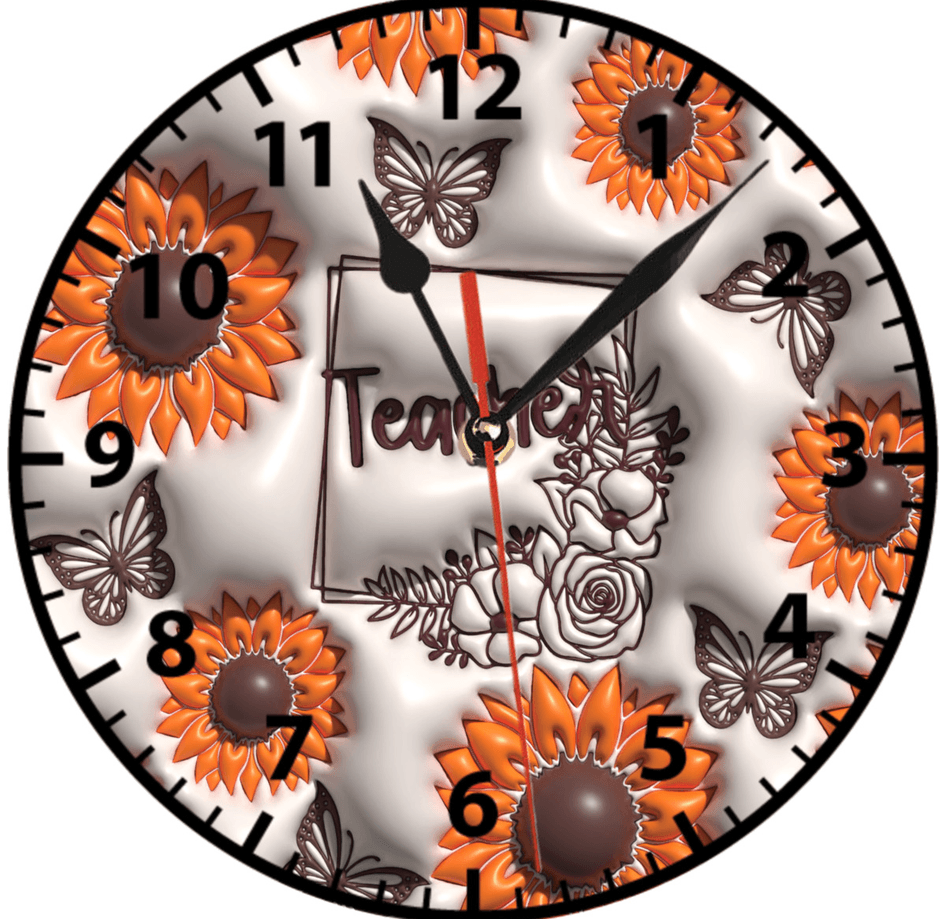 Öğretmen teacher öğretmenler günü baskı metal duvar saati hediyelik ev dekorasyon