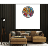 Teacher öğretmen öğretmenler günü baskı metal duvar saati hediyelik ev dekorasyon