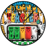 Teacher öğretmen öğretmenler günü baskı metal duvar saati hediyelik ev dekorasyon