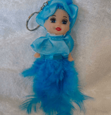 silikon mavi tüğlü bebek lüks anahtarlık çanta aksesuar