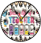 Teacher öğretmen öğretmenler günü baskı metal duvar saati hediyelik ev dekorasyon