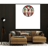 Kurşun asker noel yılbaşı christmas baskı metal duvar saati hediyelik ev dekorasyon