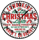 Christmas noel yılbaşı baskı metal duvar saati hediyelik ev dekorasyon