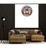 Sevimli kediler yılbaşı noel christmas baskı metal duvar saati hediyelik ev dekorasyon