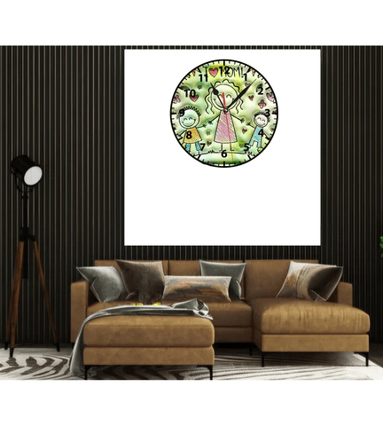 Anneler günü baskı metal duvar saati hediyelik ev dekorasyon