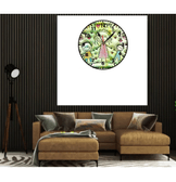 Anneler günü baskı metal duvar saati hediyelik ev dekorasyon