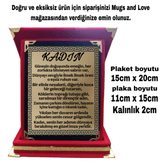 Dünya kadınlar günü özel plaket, kadınlar günü en anlamlı, en güzel hediye orta boy