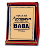 Sarı Orta Boy Babalar İçin Plaket