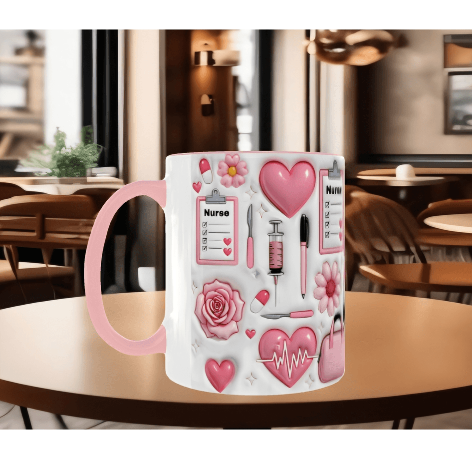 Kişiye özel NURSE HEMŞİRE baskı kaliteli porselen kupa