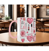 Kişiye özel NURSE HEMŞİRE baskı kaliteli porselen kupa